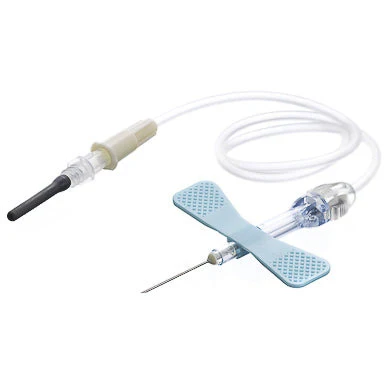 Safety Blood Collection Set, Blue, 23Gx30cm, With Luer, Sterile x 10