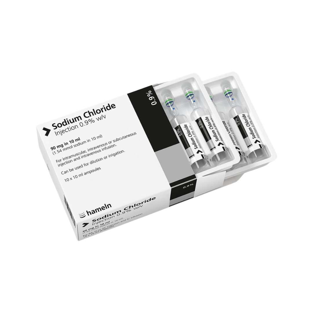Sodium Chloride 0.9% Solution 10mL (Pack of 10) – Sterile IV Diluent & Saline Flush | Wholesale Supply from haloiv