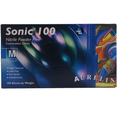 Medium Gloves Nitrile Powder Free x 100