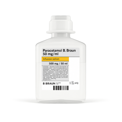 Paracetamol 500mg IV Infusion (Box of 10 × 50mL) – Clinical Analgesic Solution | Wholesale Supply from haloiv