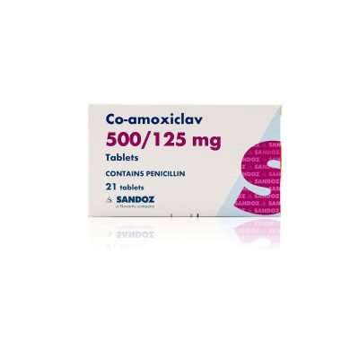 Co-amoxiclav 500mg/125mg Tablets