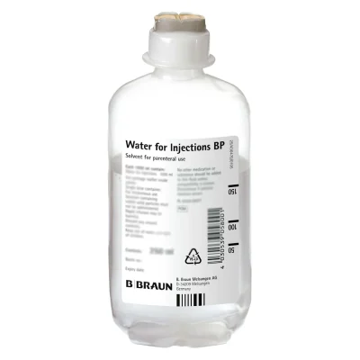 Water for Injection 500mL supplied by haloiv for clinics and healthcare professionals. Sterile, non-pyrogenic WFI suitable for dilution, reconstitution of medicines, and a wide range of clinical applications. Available in wholesale quantities for professional medical use.