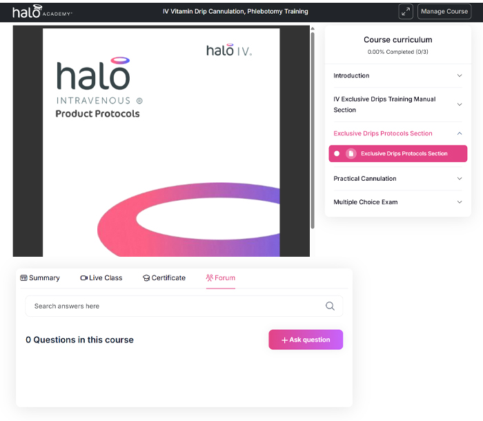 Halo Academy training session